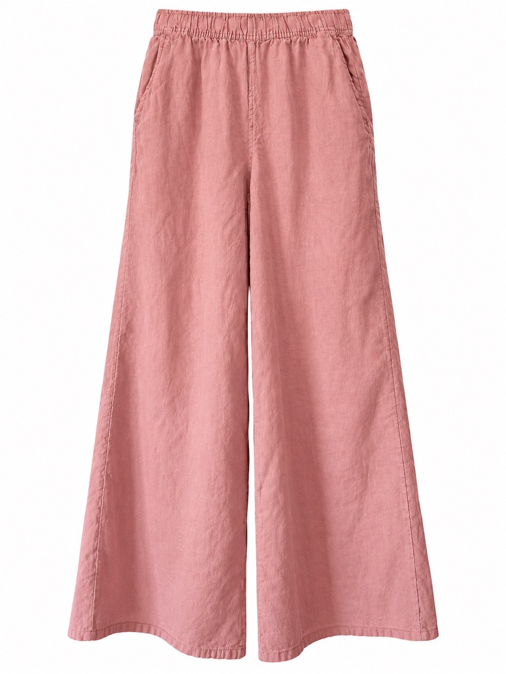 SIGRID Olsen Wide Leg Linen Pants mauve size M